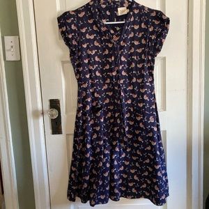 Cotton summer cardinal dress